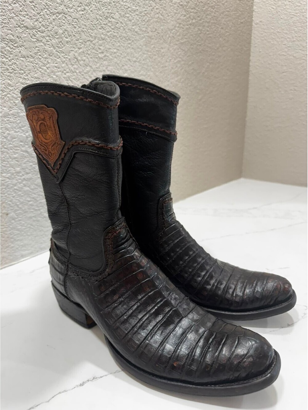 CUADRA Crocodile Boots and Belt Set